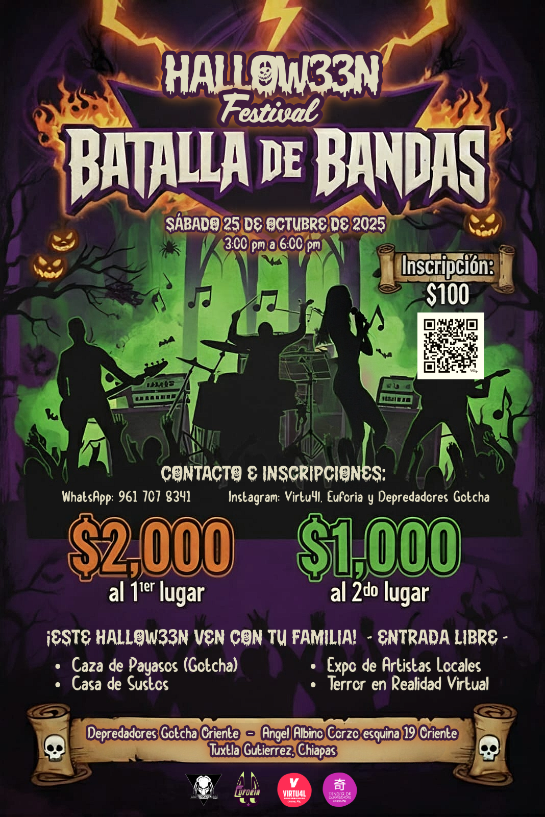 Batalla de Bandas - Premios de $2,000 y $1,000