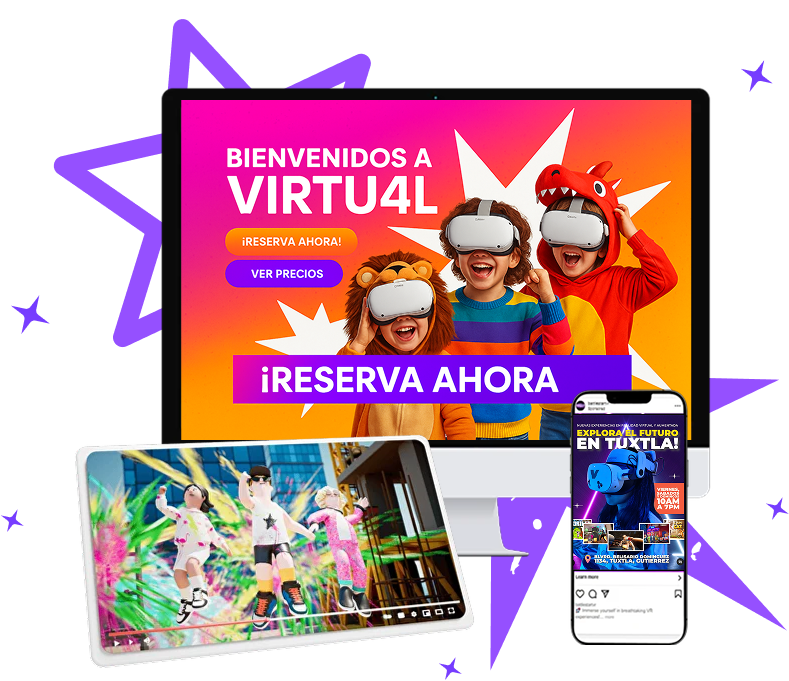 VIRTU4L te ofrece - Ilustración de servicios